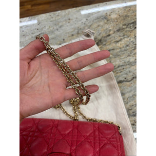 Dior Quilted lamb Leather Crossbody with Gold Chain bag