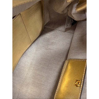 Donna Karan glenwood Metallic Gold Shoulder Bag