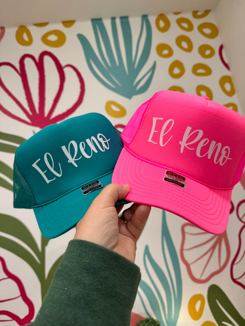 Script Reno Hat Colorful El Reno Trucker Hat – Bronze Seal