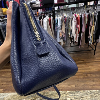 Giani Bernini Navy Pebbled Satchel Bag crossbody