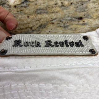 Rock Revival Jeans Crystals Embroidered Shorts 28