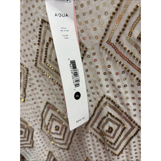 Aqua Gold Sequin long sleeve XL