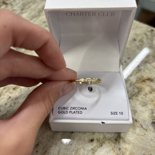 Charter Club Size 10 Cubic Zirconia Ring