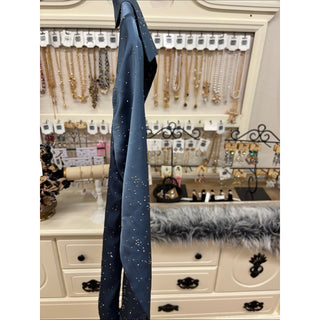 Aqua Blue sparkling Button-Down Shirt