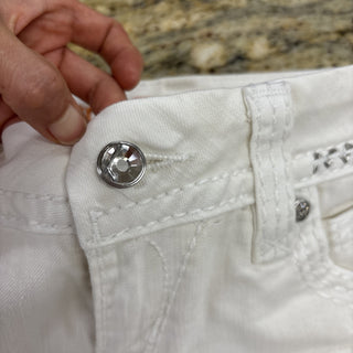 Rock Revival Jeans Crystals Embroidered Shorts 28