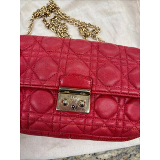 Dior Quilted lamb Leather Crossbody with Gold Chain bag
