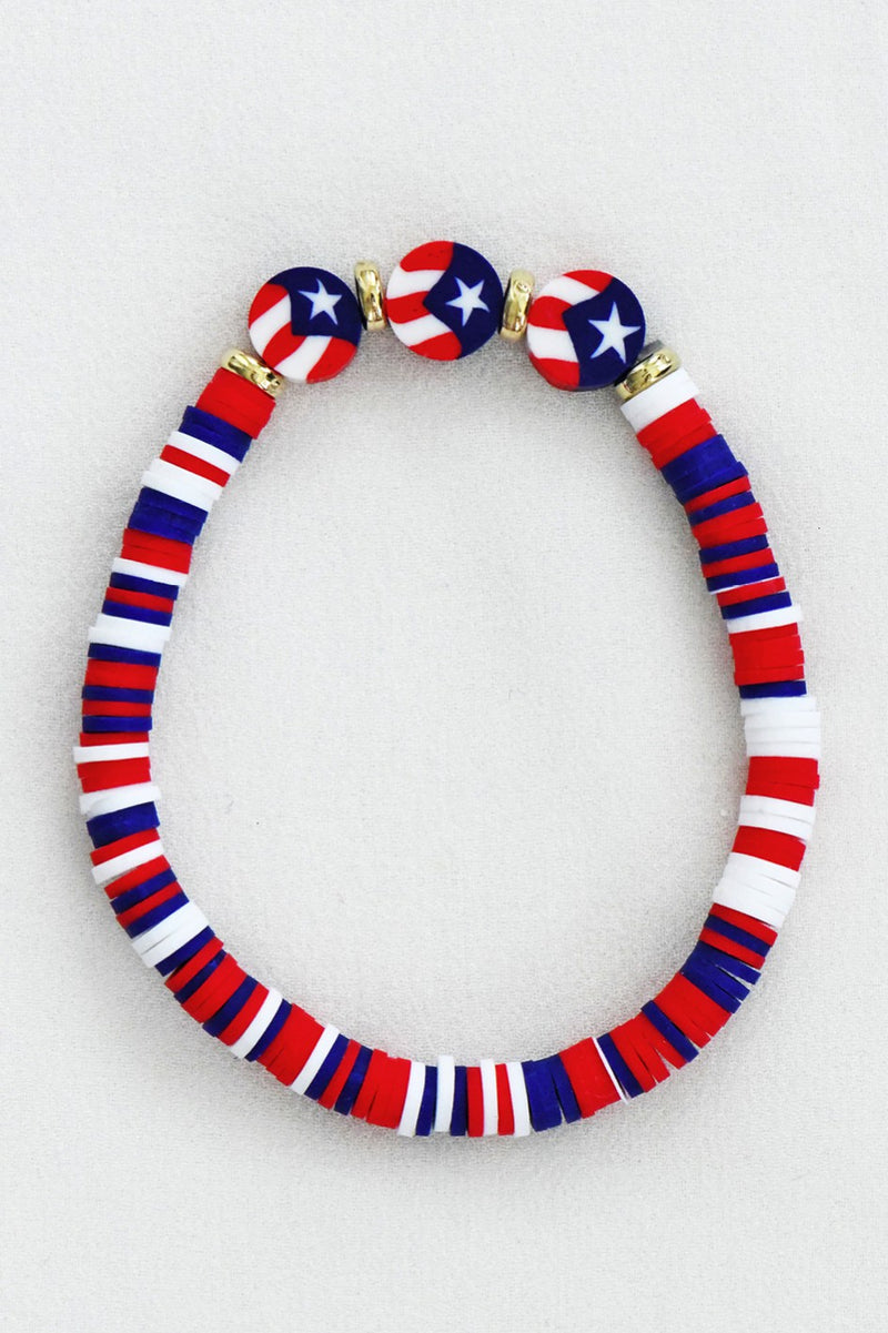 Patriotic Disc Bracelets