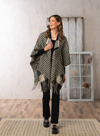 Plaid Fringe Wrap