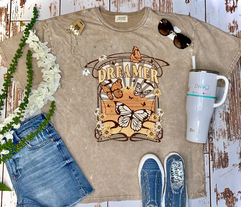 Dreamer Sunset Butterfly Tee