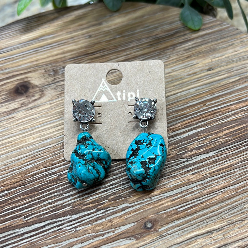 Wow Turquoise Earrings