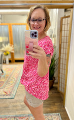 Krissy Hot Pink Animal Print Top
