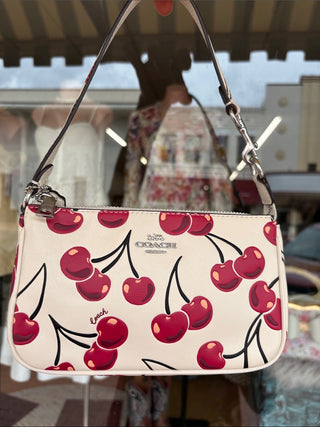 Coach nolita 19 with Red Cherry Print wristlet shoulder bag