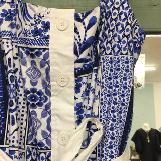 Aqua Blue Tile Midi dress