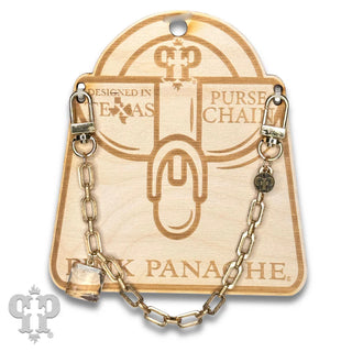 Square Link Purse Chain w/Charm
