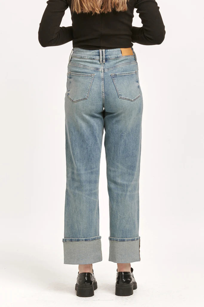 Dear John Cuffed Holly Pioneer Valley Wide Leg Jeans