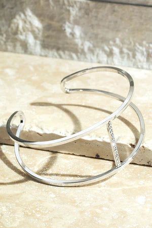Pave Crystal Cuff Bracelet
