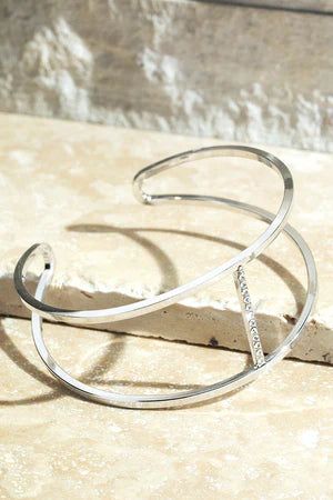 Pave Crystal Cuff Bracelet