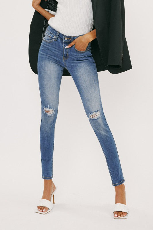 KanCan Maggie Mid-Rise Skinny Jeans