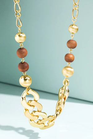 Espresso Linked Chain Necklace