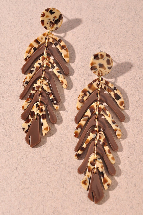 Leaf Drop Earrings