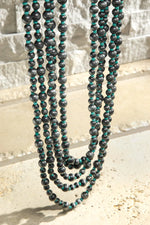 Navajo Pearl Bead Layered Necklace