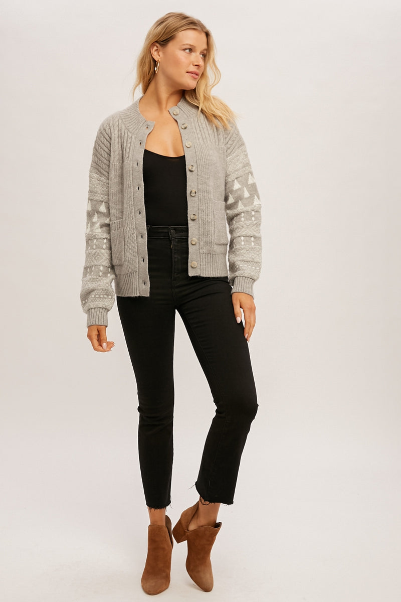Fair Isle Sweater Cardigan