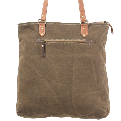 Rug Tote with Fur