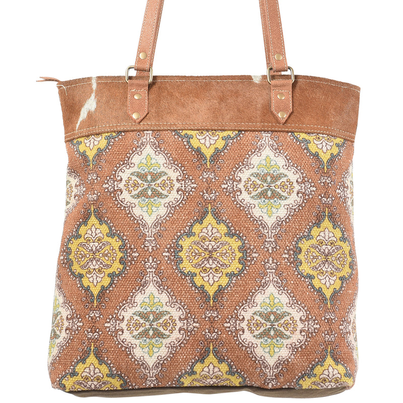 Rug Tote with Fur
