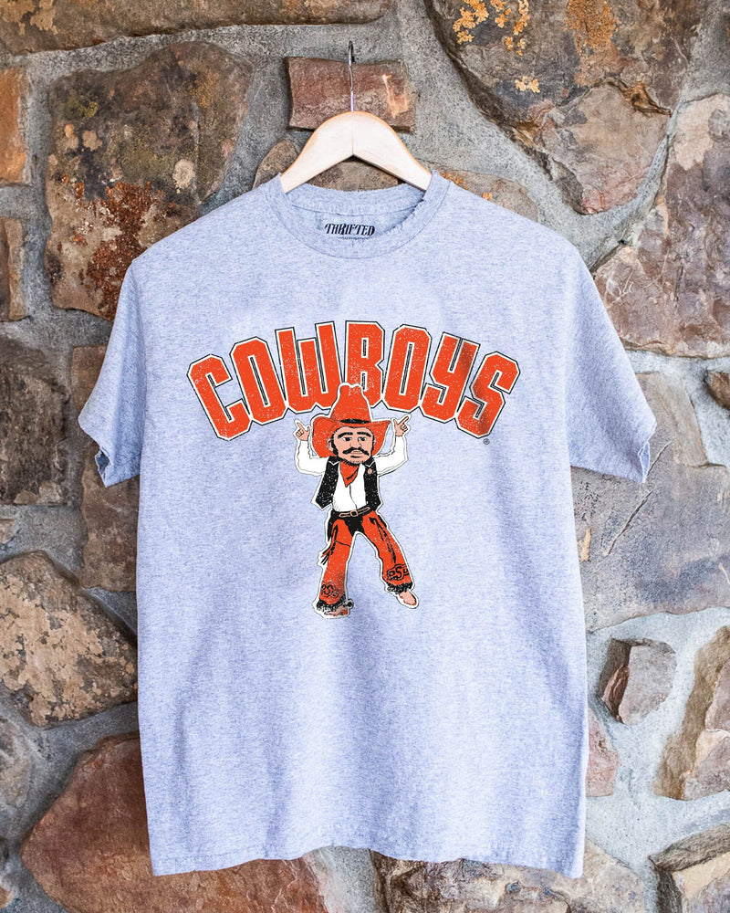 OSU Cartoon Mascot Puff Ink Thrifted Tee