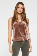 Acacia Sable V-Neck Tank by Another Love