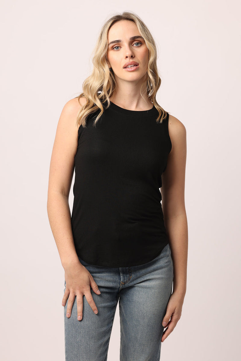 Cleo Ribbed Tank by Another Love