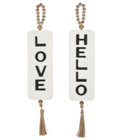 Love & Hello Beaded Ornament