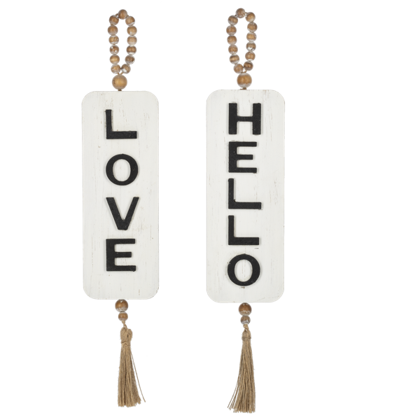 Love & Hello Beaded Ornament