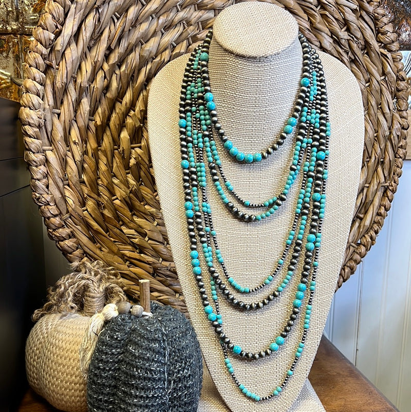 Multi-Layer Turquoise Necklace