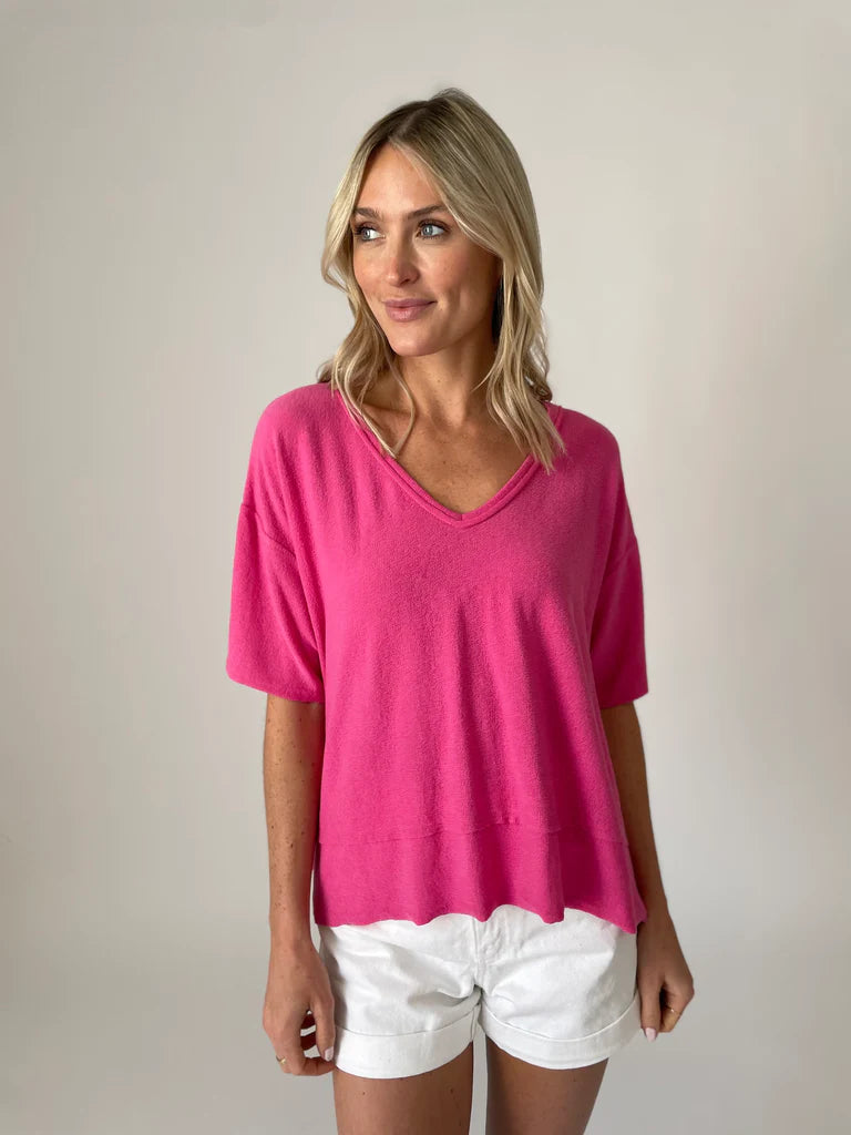 Dolan Top in Punch Pink