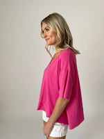 Dolan Top in Punch Pink