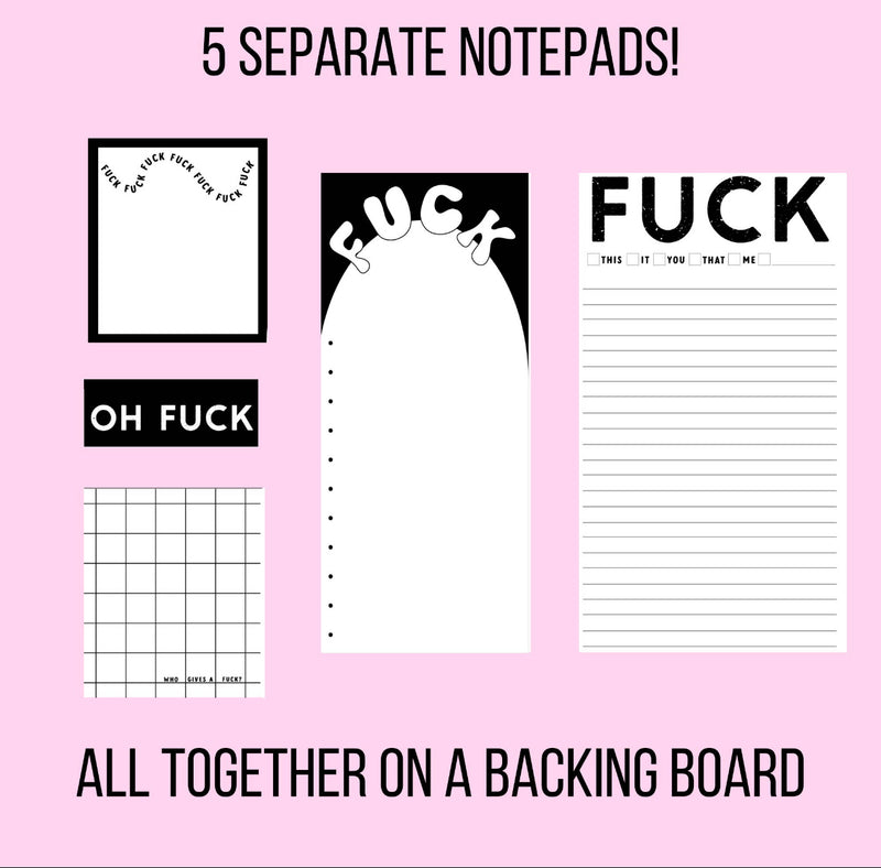 F*CK Notepad Set