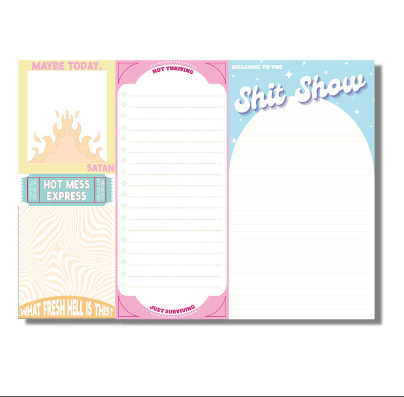 Welcome to The Shit Show Notepad Set