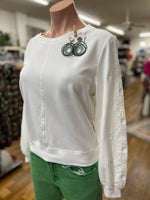 Murray Eyelet Embroidery White Top by Another Love