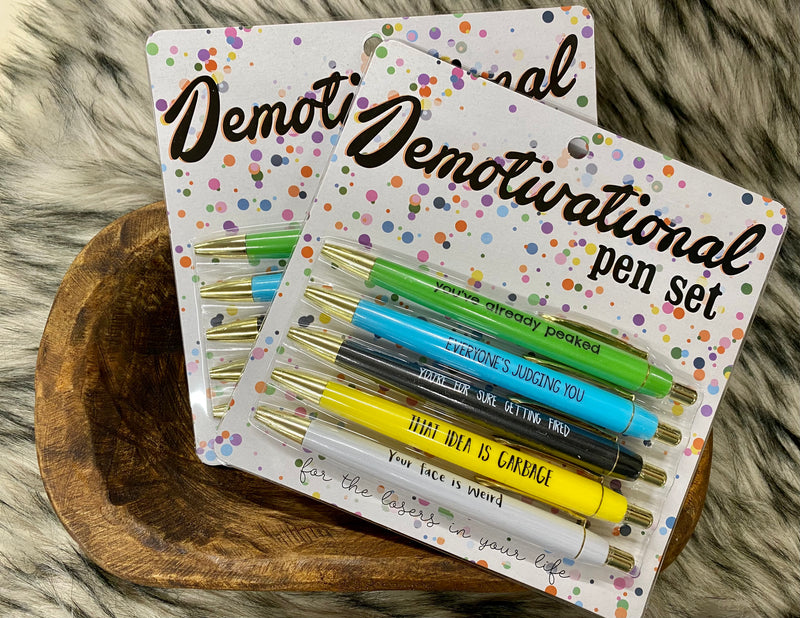 Demotivational Pens Set
