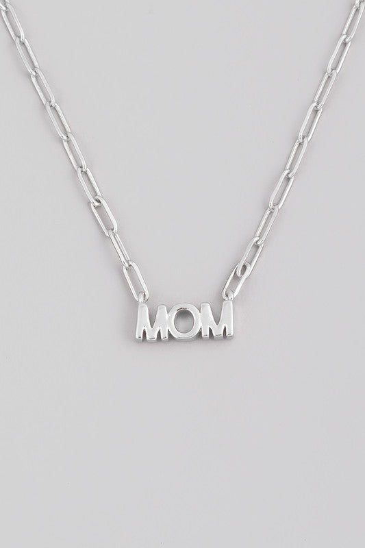 Mom Chain Pendant Necklace