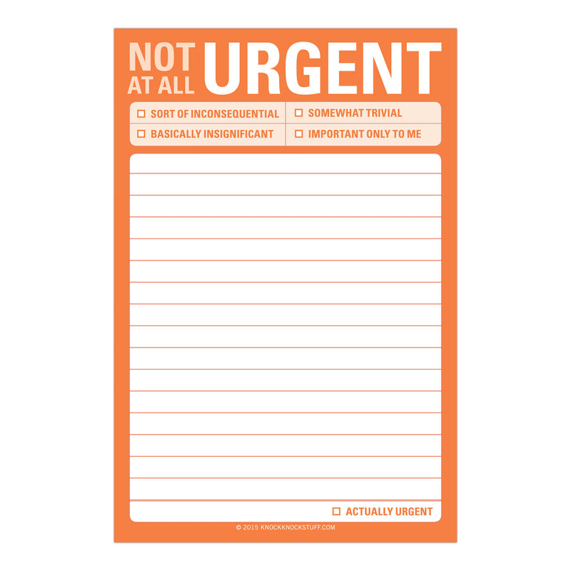 Not At All Urgent Big Sticky Notes